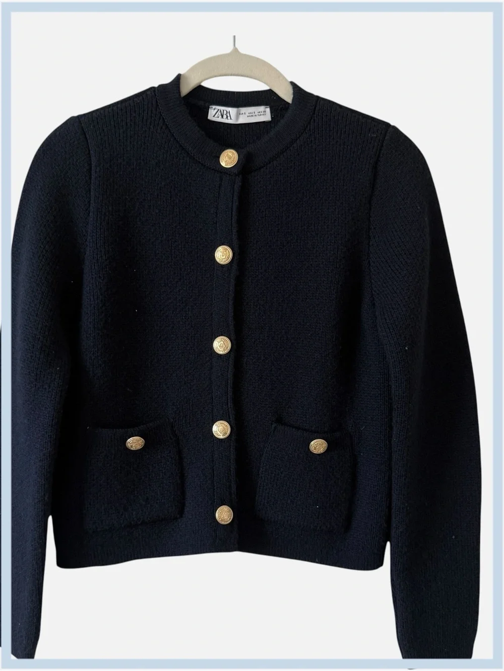 Zara Golden Button Knit Cardigan